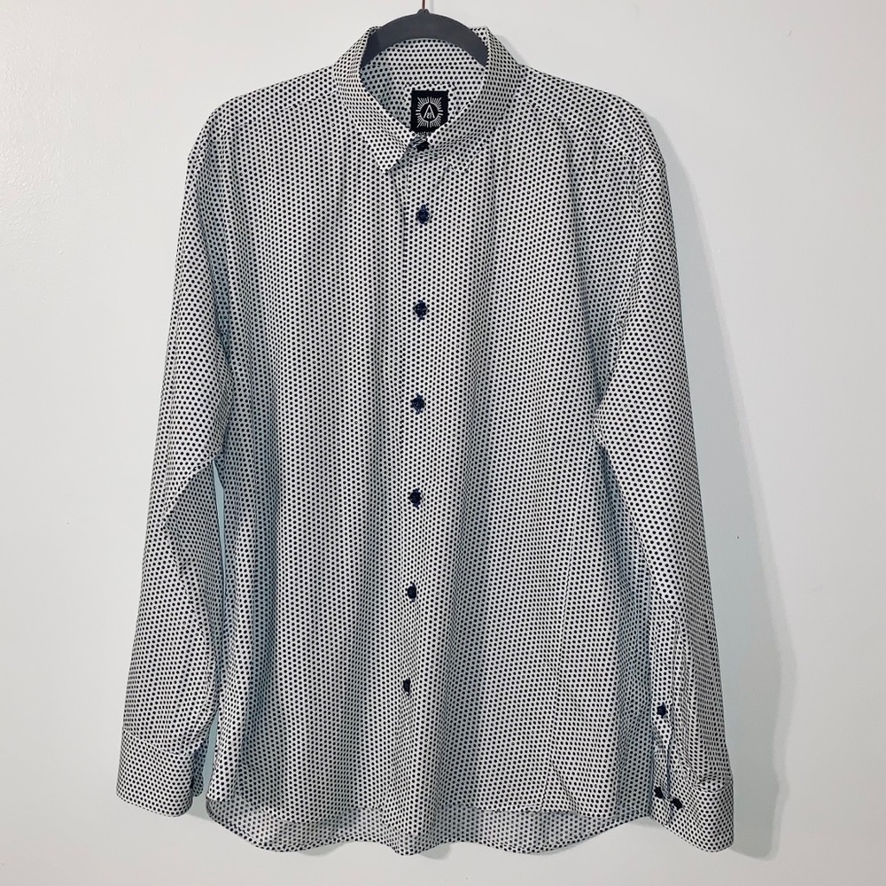 Avenue 21 Men’s XXL Polka Dot Button Down Shirt